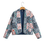 2024 Autumn And Winter New Women's Street Fashion Jacket Printed Cotton-Padded Coat W091 1685-Outfit