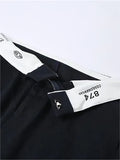 straight leg trousers with a foldable