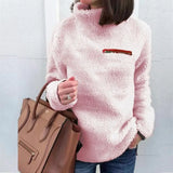 Sweaters Pullover Women's Fashion Zipper Turtleneck