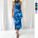 Women's Clothing 2025 Spring And Summer Women's Temperament Sexy Print Slim Waist Thin Senior Dress