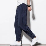 Pants Men's Casual Pants Harun Pants Summer Men's Pants Chinese Linen Men's Cotton Linen Loose Pants 2021-Outfit