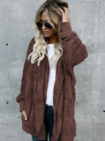 plush warm top mid-length double-sided anti-fur coat oversized