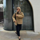 New Women's Fashion Casual Loose Thin Collar Cotton Jacket