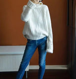 Autumn Winter sweater women turtleneck cashmere sweater knitted pullover women sweter fashion sweaters new Loose Plus Size