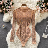 Women Sexy Backless Rompers Fashion Korean Bodycon Jumpsuits 2022 New Summer Chic Streetwear Flocking Slim Bodysuit
