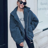 Autumn Winter Faux Fur Coat Women 2020 Casual Warm Soft Zipper Fur Jacket Plush Overcoat Pocket Plus Size Teddy Coat Female