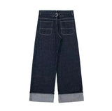 2025 New Women's Roll-Sleeve Denim Jacket Straight