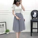 Yarn Skirt Women's Summer Long A Skirt High Waist 100 Folding Skirt 2025 Thin Soft Hanging Yarn