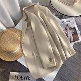 Toloer Color Suit Jacket Female 2024 Spring New Spring And Autumn Design Sense Fried Street Clothes Popular Suit Women-Outfit