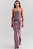 New Red Thoracic Fish Bone Sexy Body Fishtail Fishtail Dress Long Solid Dress