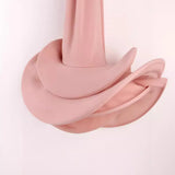 Mermaid Elastic High-Waist Pink Irregular Lotus Side Skirt Elegant Party