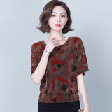 Shirt 2021 Summer New Women's T-Shirt Short Sleeve Sequin T-shirt Women's Top and Shirt Korean Office Lady Style Tops