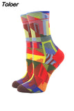 Socks Women Funny Harajuku Colorful Socks Cute Egg Food Art Printing Comfortable Fashion Harajuku Socks 2023