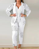 Independent Station Popular Style Women's Suit Autumn And Winter New Suit Trouser Suit With Belt-Outfit