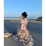Toloer 2023 Summer Female Dress Season Tea Line Is A Long