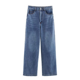 Homemade New Women's Classic Bing Decoration Easing Jeans