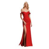 Toast Dress Bride 2025 New Temperament Tailings Wedding Evening Dress Temperament Bridesmaid