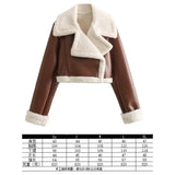 New Women's Autumn And Winter Fashion Fur Collar Collar Collar Velvet Jacket