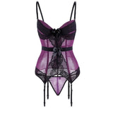 Night Swear Ti Ti's Sex Lingerie Pure Pyjamas Seduction Purple Vest Qqny Dress