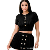 Knitted Round Women's Summer Thin Short Design Sense Of The New Pure
