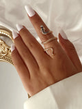 Retro Snake Shape Rings-Outfit