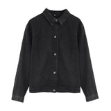 Women Denim Short Jackets Jeans Coats Vintage Fashion Black winter Bohemian Long Sleeve Clothes 2020 Outerwear Ladies