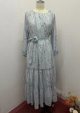 Fashion Printing Bohemian Style Dress In Autumn