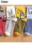 Pairs new Cute Women Japanese Hayao Miyazaki chinchilla socks Cartoon Animal Panda Print Ankle-High