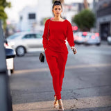 Toloer New Women's Wear Autumn And Winter Urban Leisure Two-Piece Set-Outfit