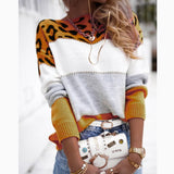 Round-Neck Casual Sweater Autumn And Winter New Women's Knitted Shirt Women's Long-Sleeved Bottom