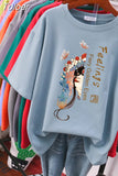 100% Cotton Oversize T Shirt Short Sleeve Women's Top 2023 Summer Couple Loose 6XL Oversized T Shirts Chinese