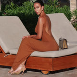 Backless Bodycon Maxi Dress-Outfit