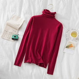 Turtleneck Sweaters 2021 Autumn Winter Sweater Knitted Pullover Long Sleeve Women Sweaters Tops Jumper Pull Femme