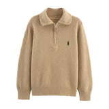 Homemade New Women's Seam Smouse Casual Embroidery Zipper Jack