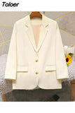 Lady Loose Blazer Jacket Women 2023 Spring Autumn Solid Casual Blazers Design Style Chic Temperament Clothings