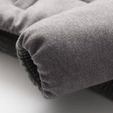 New Fashion Temperament Women's Knitted Fabric Standing Collar Warm Cotton Suit