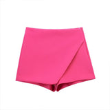 Toloer Summer New Women's High Waist Asymmetric Casual Pants Multi-Color Long-Term Large Number Of Spot-Outfit