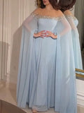 Women Dress Off Shoulder Sexy High Waist Hot Drilling Pearl Evening Long Dresses A Line Gown Vestidos Party Elegant 2024-Outfit