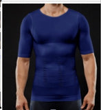 Style Slim Men's Body Slimming Short Sleeves Belly Collection Belly Collection Beer Belly A Generation Of Hair-Outfit