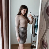 Toloer New Autumn And Winter Elastic Open Shoulder Base Knit-Outfit
