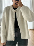 2025 Women's Comfortable Casual Solid-Colored Knitted Shirt