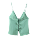 Spring Bowknot Silk Satin Blouse 2170331-Outfit