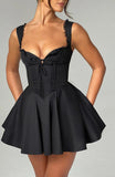 Women's New Lace Splicing Babes Sling Skirt Body-Dexed Dress Woman Pussed