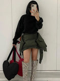 Solid Color Love Zipper Fashion Casual Diagonal Shoulder