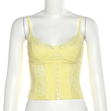 Summer Fashion Trend Women's New Sling V-Neck Dew Lace Lace