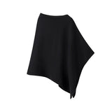2025 New French Minimalist Penitry Small Irregular Knitted Shawl