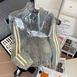 And Autumn Lead Cowboy Coat Men Do Old Water Shuffle Casual Tide Oversize Retro Zipper