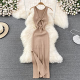 Women's Summer New Sexy Kinesith Heart-Scuttered Fashion Two-Pin Knitted
