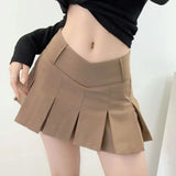 Half-Dress Sexy Anti-Walking Light Body 100 Folding Skirt Hot Girl Low-Rise Thin Pure Desire Short Skirt Spring And Summer