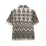 Summer Color Embroidered Shirt 2731088 Embroidered Shorts 2731086-Outfit